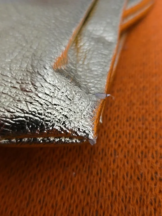 Vintage Shiny Gold Lamé Clutch Bag - Picture 7 of 9